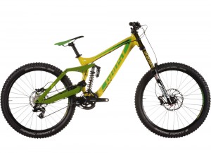 Велосипед MTB GHOST DH 7 2015 лимонный/зеленый/черный