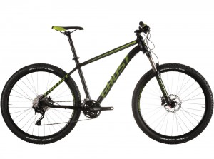 Велосипед MTB GHOST Kato 5 2015 черный/лимонный/серый