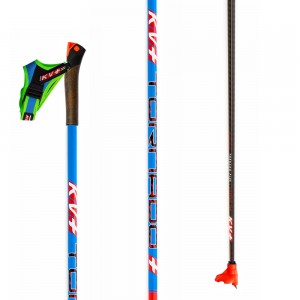 Палки лыжные TORNADO PLUS FALCON CLIP 100% carbon